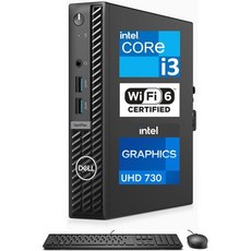 델 데스크탑 가정용 사무용 업무용 Dell Optiplex 7010 MFF 비즈니스 데스크톱4코어 Intel i313100T 16GB RAM 256GB PCIe SSD UHD, 16GB RAM|2TB SSD_Win11Pro - i313100