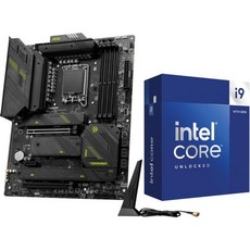 INDRAL CPU 마더보드 콤보 인텔 코어 i912900K 12세대 16코어 LGA 1700 125W 게이밍 데스크톱 프로세서 번들MSI PRO Z790A MAX WiFi 7, Intel 14th i9-14900K + MAG Z79 - i912900