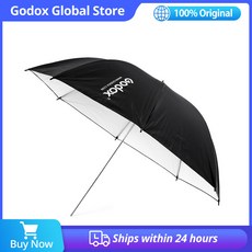 Godox 스튜디오 사진 40 "102cm 흑백 반사 조명 우산, Black, 1개