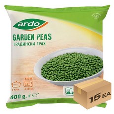 1박스) 아르도 비건 냉동야채 완두콩 400g x 15개입, 15개