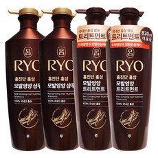 려 홍진단 홍삼 모발영양(샴푸2+트리트먼트2), 1세트, 820ml