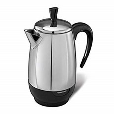 Spectrum Brands Farberware 8-Cup Percolator Stainless Steel FCP280 Black, 본문참고