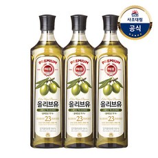 해표 올리브유 900ml X 3병 (+프리미엄참치액550ml 증정), 단일속성