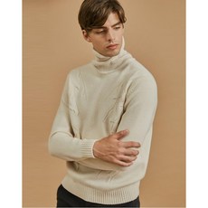 닥스 남성 19FW 화이트 짜임배색 울캐시미어혼방 니트 DMSW9D307OW 맨투맨