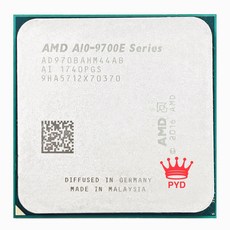 AMD A10-Se충전s A10-9700E A10 9700E 3.0 GHz 쿼드 코어 CPU 프로세서 AD9700AHM44AB 소켓 AM4 satmak, 한개옵션0
