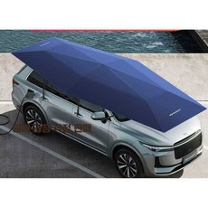 GLLYY 볼악 커튼 S60 앞유리가리개 차량용 XC60 대형, 1개, 4.2m 반자동 블루+야외 스탠드