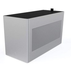 Acat x1 A4 고스트 계열 4mm 알루미늄 CNC 정밀가공 ITX 미니 PC 케이스, 산화 실버 화이트