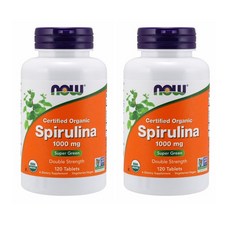 1+1 나우푸드 스피루리나 1000mg 120정 식물성단백질 Algae배송품질보증, 120개입 x 3개, 3개
