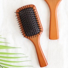 모발 케어 우드 두피 마사지 중형 빗 엉킨머리 헤어 브러쉬