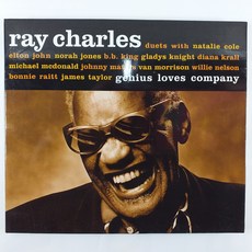 (중고CD) 레이 찰리스. RAY CHARLES. GENIUS LOVES COMPANY. NORAH JONES. JAMES TAYLOR. DIANA KRALL....