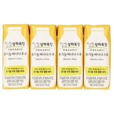 올가 상하목장 유기농 바나나우유 125ml*4입, 125ml