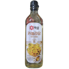 백설 카놀라유, 900ml, 3개