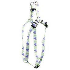 Yellow Dog Design Fish Tales Step-in Dog Harness 1 "wide and fits chest circumference of 25 to 40", 단일옵션
