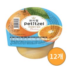CJ제일제당 쁘띠첼 과일젤리 밀감, 210g, 12개