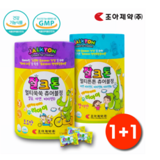 조아제약 잘크톤 츄어블정 90정 우유퐁당초유, 2개