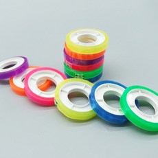 컬러투명테이프 데코테이프 디자인테이프 DIY 무지개 12P
