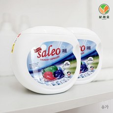 살래오 캡슐세제 올인원 세탁세제 대용량 플로럴머스크향 40+40개입