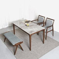 몰든 애쉬 원목 4인 6인용 포세린 세라믹 식탁세트