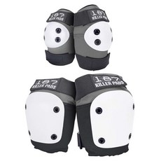 187 KILLER PADS 무릎 패드 팔꿈치 콤보 팩 코믹 대형 685376, Grey, Small/Medium, 1개