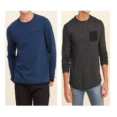 홀리스터 남자 포켓 긴팔티