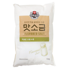 CJ 백설 맛소금 5kg 대용량 업소용, 15개