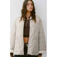 ZARA 아방가르드 루즈 코튼 퀄팅 자켓 점퍼