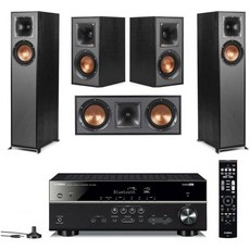 홈시어터 스피커 오디오 거실 기능 클립쉬 레퍼런스 5.0 홈씨어터 시스템2X R-610F 바닥 거치 R-52C 센터 채널 2X R-41M 책장 및 RX-V385 5.1 수신기