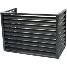  실외기커버 알루미늄 실외기가림막 차광막 덮개, 브라운 5P 3면 150x120x70 