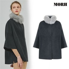 MORH (모어) 폭스퍼 탈부착 망또코트 THH09DY04 HGE