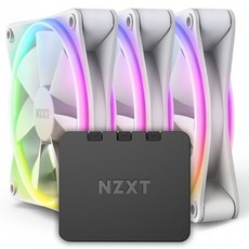 NZXT F120 RGB DUO Matte White (3PACK/컨트롤러포함) 시스템쿨러