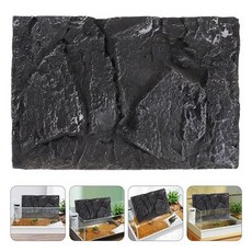 어항꾸미기 백스크린 수족관 탱크 장식품 배경 파충류 3d 보드 물고기 테라리움 타일 슬레이트 타일 파충류 서식지 사막 자연 배경, 푸621, 1개
