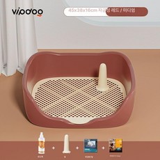 기니피그 화장실배변판 소동물 애완동물 화장실 친칠라, 자금성 레드 중형 사이즈가 기본으로 제공됩니다., 1개
