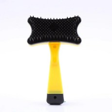 반려동물 고양이 브러시 전문 빗 강아지 털 손질 빠른 청소 도구, 1개, 3.YELLOW