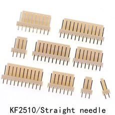 KF2510 커넥터 수 핀 헤더 2.54mm 피치 2P 3P 4P 5P 6P 7P 8P 9P 10P 11P 12P 14P 15P KF250 스트레이트 니들 PCB 50 개 2510, [01] 2P