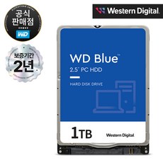 WD BLUE HDD 2.5인치 노트북용 하드디스크 SMR(PMR), [1TB] WD10SPZX