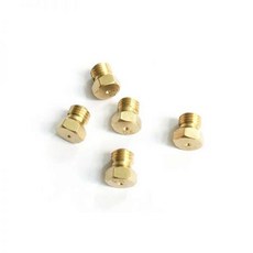 가스온수기 가스 파이프 온수기 또는 히터용 황동 제트 노즐 길이 8mm 육각 7mm M6 * 0.75