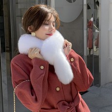 천연모피넥워머