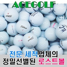  브랜드 로스트볼 A- 100알, 100개, 타이틀리스트 2피스 화이트 A- 