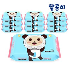 달곰이 데일리 아기 물티슈 캡형 랜덤발송 45gsm
