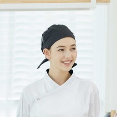와이앤와이 중년여성 여름 실내실외 패턴무늬 이중망사 뒷주름 두건비니 주방 식당 패션모자 상품 이미지