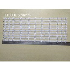 (새 원본) 5set = 10pcs 11LED 575mm LED 백라이트 VESTEL 32 inch NDV REV1.1 LC32LD145K VES315WNDL 01 VES315, 단일, 기타, 1개