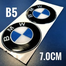 BMW 자동차 오토바이 모토라드 로고 엠블럼 에폭시 3D 스티커 / 7cm, BMW B5(7.0) 10쌍(20개), 1개