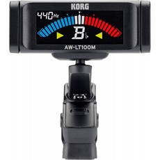 KORG 100 시간 연속 구동 관현악 기용 클립 튜너 AW-LT100M 컬러 표시 AAA 배터리 1 개 경량 컴팩트, 자세한 내용은 참조