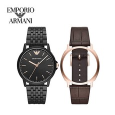 EMPORIO ARMANI [엠포리오 알마니] 남성메탈시계 기프트셋 AR80021