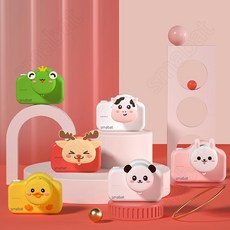 SMABAT 미니 동물 모양 디지털 카메라 2000만 화소 2인치 디슬플레이 32GB 업그레이드 버전 디지털카메라 한글 지원 새해 선물 설날 선물, 오리