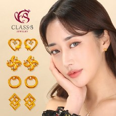 24k순금큐빅귀걸이