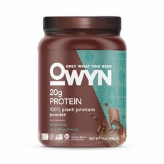 OWYN Only What You Need Protein Powder Dark Chocolate 온리왓유니드 프로틴 파우더 다크초콜릿 1.1lb(494g), 1개, 494g