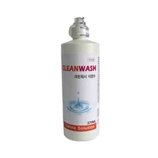 크린워시 식염수 렌즈 370ml 세척 10개 X 액 세정 습윤
