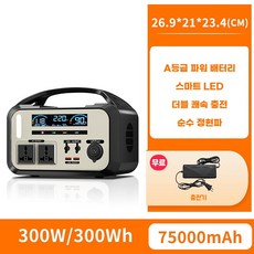 TRUISS 대용량 올인원 파워뱅크 카라반 인산철 배터리 캠핑카 차박 용품 장비 트레일러, A.300W, 1개