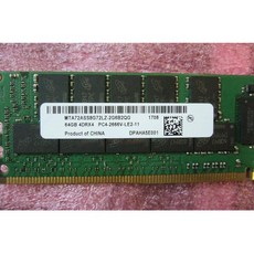 MT RAM MTA72ASS8G72LZ-2G6B2QG 서버 메모리용 2666 PC4-2666V 64GB 64G 4DRX4 DDR4 1 개, 01 64GB